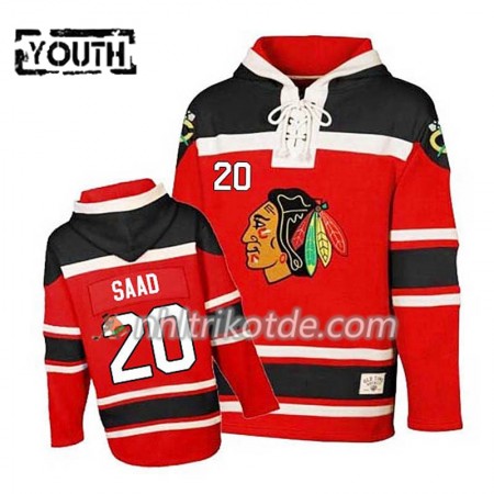 Chicago Blackhawks Brandon Saad 20 Rot Sawyer Hooded Sweatshirt - Kinder